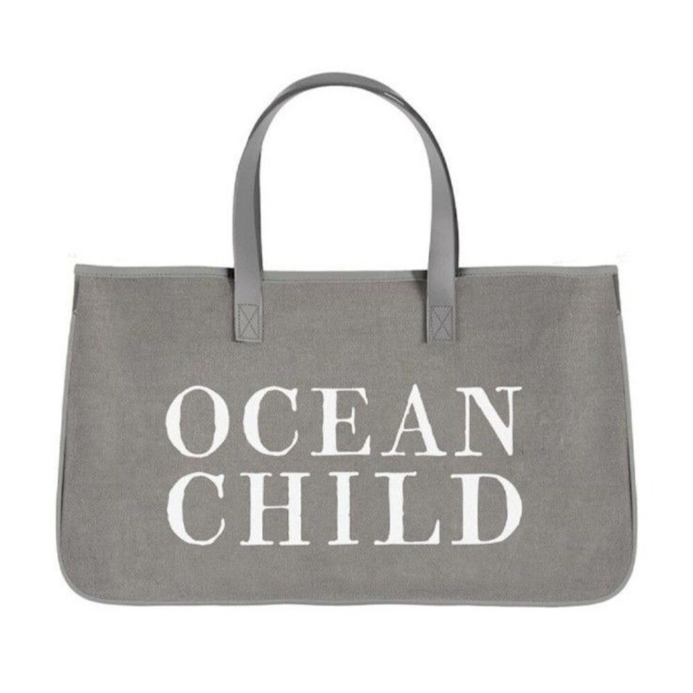 Luxury Canvas Tote Bag Santa Barbara Design Studio OCEAN CHILD NWT